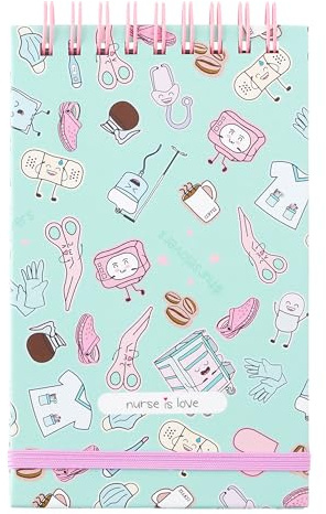 Nurse is Love Petit Carnet De Notes Spirale De Poche Pour Infirmiere & Aide Soignante - Cahier De Note A7 | Accessoires, Va Avec Stylo & Pochette Infirmiere | Cadeau Pour Médecins - INSTRUMENT
