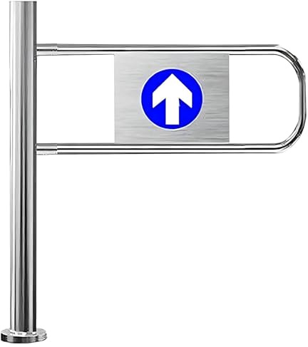 Dispositivo de cierre automático de puerta de acero inoxidable, control de entrada/salida para acceso peatonal, ideal para tiendas, patios y almacenes, tamaño 70 x 100 cm