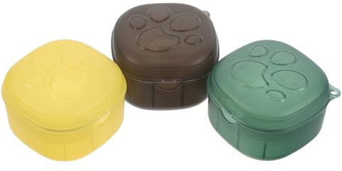 HEALSOPTHY 3 Piezas Estuche Porta Chupetes para Niña Caja Portátil de Almacenamiento Resistente al Polvo Diseño Compacto para Viaje y Uso Diario Guarderías y Bolsas de Pañales