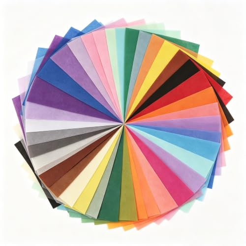 200 Hojas de Papel de Seda, 21x30cm para Embalaje, 20 Color - Ideal para Envolver Regalos, Almacenar, Embalar, Arte y Manualidades