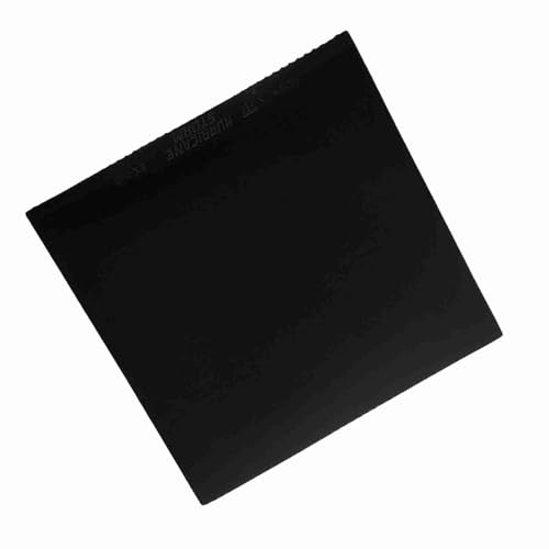 Generic Högpresterande Pingisgummi Speciallimmat Material Förbättra Avkänningsförmåga Svart 7,1x7,1x0,8 Tum för Bordtennisentusiaster (Svart)