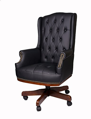 Fine Chairs LUXURY MANAGERS EXECUTIVE DIRECTORS CHESTERFIELD ANTIQUE CAPTAIN STYLE PU LEATHER OFFICE DESK CHAIR FURNITURE HIGH BACK