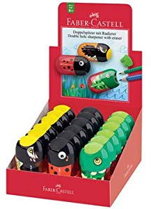 FABER-CASTELL Doppelspitzdose ´Tiere´, im Display, Sie erhalten 1 Packung, Packungsinhalt: 18 Spitzdosen