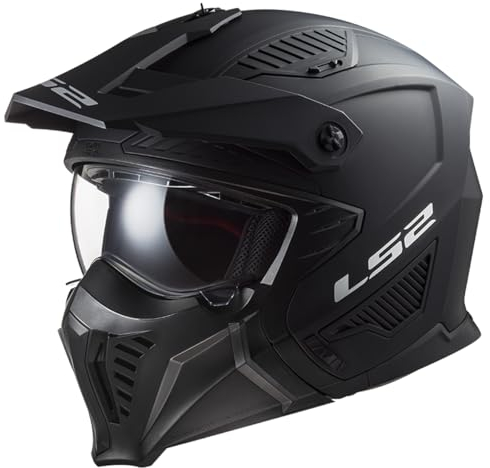 LS2, Casco Moto Jet/Modulare DRIFTER SOLID Matt Black, XL