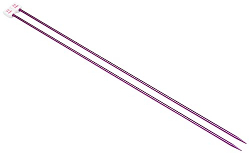 Coopay Ferri da Maglia in Metallo da 35 cm, per Principianti e Professionisti, Leggeri per Mani Artritiche, Lunghi per Maglioni, Coperte e Grandi Progetti, 3.00mm