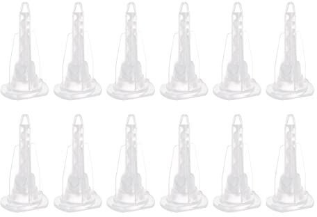 sourcing map 20 Pcs Époxy Tubes Mélangeur statique, 1,3 pouces Plastique Résine Mélange Buse Pointe pour AB Colle Adhésif Pistolet Applicateur 50ml Cartouches, Blanc