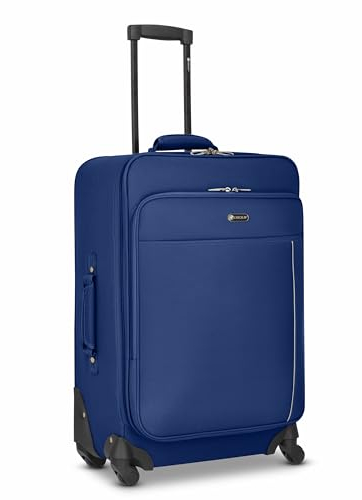 Check in CHECK.IN mittelgroßer Weichgepäck Koffer | Trolley 41 x 26 x 65 cm aus hochwertigem, strapazierbarem Polyester Material | für Damen und Herren | 360° Rollen & Teleskopgriff | Sevilla Serie
