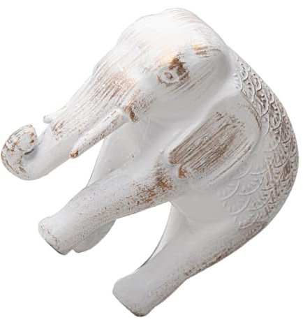 Cabilock Estatua De De Resina Vintage para Decoración De Oficina y Hogar Adorno De Moderno para Mesas y Estantes Figura De Color Blanco