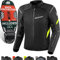 SHIMA RUSH Veste Moto Homme Homologué AIRFORCE Dorsale Blouson Armure Protecion Vestes Imperméable Textile Vetement Hiver Ete Touring Motos Aventure équipements (Hommes, Veste Regular, Fluo, L)