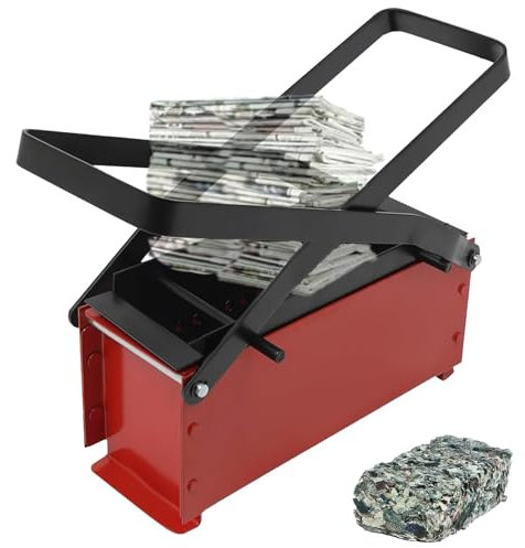 Briquetadora de madera de papel Máquina para la producción de ladrillos porosos | Máquina de ladrillos de papel usado, prensa de ladrillos, prensa de ladrillos de periódicos, reciclaje ecológico para