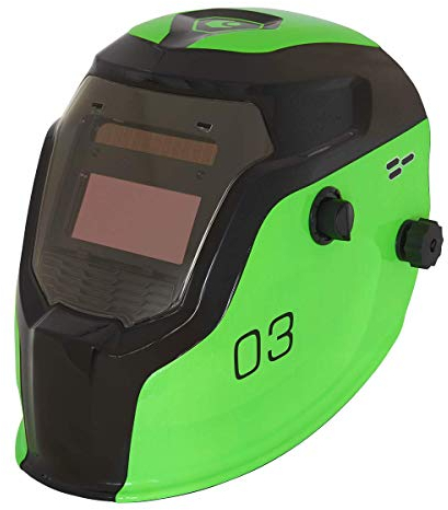 Sealey Auto Darkening Solar Powered True Colour Welding Helmet - Shade 9-13 - Green - PWH3