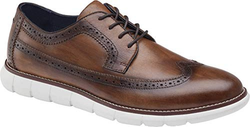Johnston & Murphy Milson Longwing Tan Full Grain Leather 9 M (D)