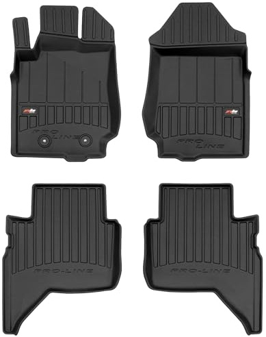 MOTOS Gummimatten Auto Fussmatte passend für Ford Ranger V 2015-2022 pickup, nach Facelift, pickup, Raptor Verbessern Sie Ihren Reisekomfort mit Antirutschmatte Auto 3D- Allwetter fußmatten Auto, Schu