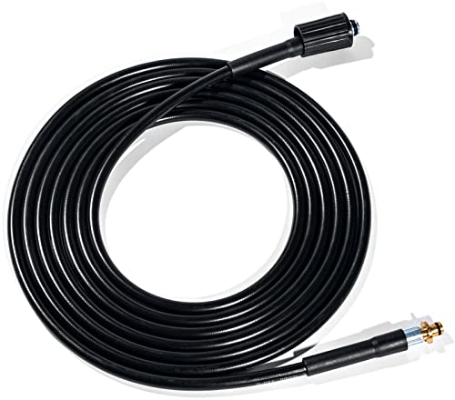 YUET 5M High Pressure Washer Replacement Hose for Kärcher K Series Washers Karcher K2, Click M22 (14mm) Female Type Plug - Old Model Quick Connector Extension Water Clean Pipe (15 Metres)