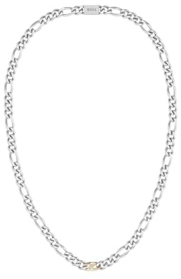 HBJ BOSS Jewelry Collier ou bracelet en chaîne pour Homme en acier inoxydable à deux coloris,Necklace