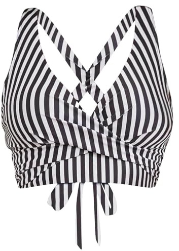 Bikini Tops for Women UK Sale Clearance,Sexy Criss Cross Bikini Top Halter Neck Push up Bandeau Bikinis Padded Swimwear Beach Bathing Suit Swimsuit Beach Party Vacation Swimming Costume Ladies