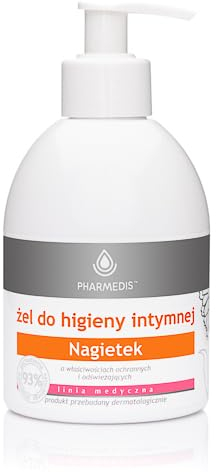 PHARMEDIS Intimhygiene Gel mit Ringelblume & Milchsäure - Intim Waschgel für Damen Herren & Mädchen - Intimbereichs Waschlotion - Intimpflege Intimwaschlotion - pH-optimiert Sensible Haut 300 ml