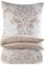 BaSaTex Kuschelige Winter Plüsch Bettwäsche Set 135x200 cm + 80x80 cm - Warme Bettgarnitur mit hochwertigem Laserdruck - Baronesse Natur Beige