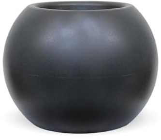 newgarden Dalia Vaso rotondo per fiori e piante, molto resistente all'esterno, diverse misure disponibili, realizzato in polietilene in Spagna