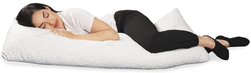 Ceciliec Cuscino per il corpo per adulti, regolabile, 137 x 50,8 cm, in memory foam
