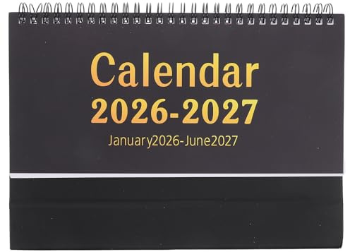 Didiseaon Calendrier de Bureau Calendrier Mensuel à Effeuiller Planificateur de Table Portable pour Enseignants Étudiants et Bureau avec Section Mémo Résistante à Encre