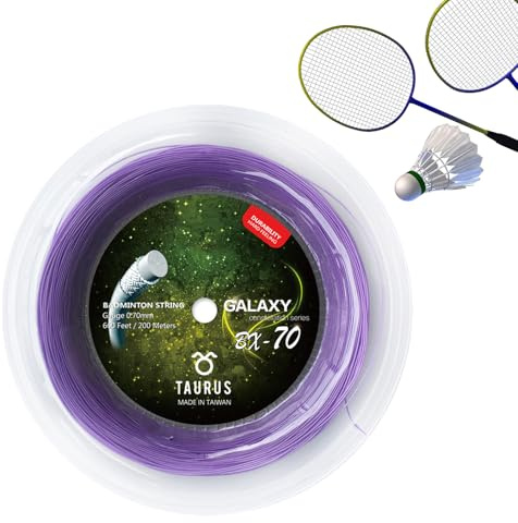 Alambre para Cuerdas de Raqueta – 656 pies de Repuesto de bádminton de Alta Elasticidad, Bobina de Calidad Profesional, Accesorio Multiusos, Rendimiento Duradero | Guía de Cuerdas para