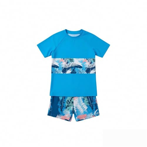Pantaloni da nuoto per bambini 2026 Costume da bagno E Rashguard Per Ragazzi Con Protezione UV 50+ Per Spiaggia E Piscina Costume Da Bagno Traspirante Comodo Pantaloncini da Spiaggia, Celeste., 9-10