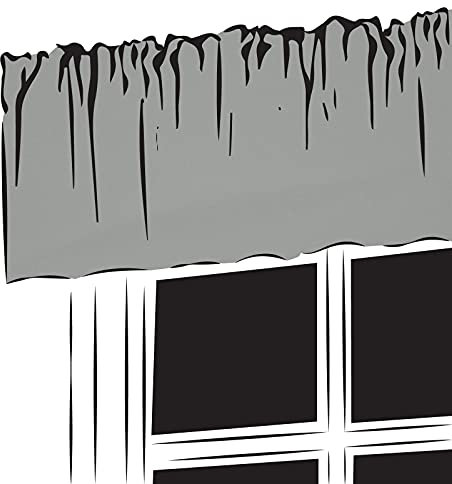 Caravan Curtains Valance Pelmet Fully Lined - 3 pencil pleat Plain 100% Polyester fabric (Grey, 180 Width x 8 Drop Valance)