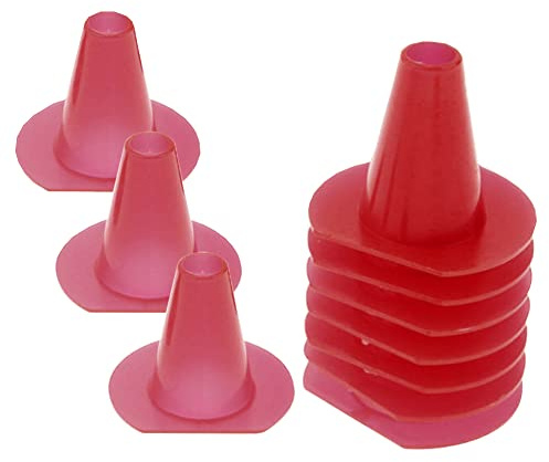 40 Pieces Bee Hive Escape Equipment Beekeeping One-Way Entrance Gate Cone Shape Bee Nest Door Beekeeping Supplies Tools, Red
