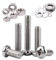 Foyoram #2-56 x 1/4 UNC Viti a testa semicircolare con impronta a croce, in acciaio inox, 50 pezzi, viti combinate, filettatura 2#-56, viti per macchina con impronta a croce, dadi piatti ANSI/ASME B