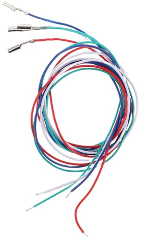 Homoyoyo Cable de Cabezal para Tocadiscos 4 Piezas de Colores (,) Compatible Fonógrafos, Accesorio de Reemplazo para Equipo de Dj y Música Electrónica