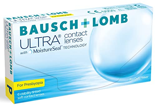 Bausch und Lomb Ultra for Presbyopia, Premium Monatslinsen, Gleitsicht-Kontaktlinsen weich, 6 Stück BC 8.5 mm / DIA 14.2 / -2.5 Dioptrien / ADD High