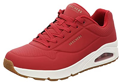 Skechers Damen UNO-Stand on Air Sneaker, Dkrd Dark Red, 43 EU