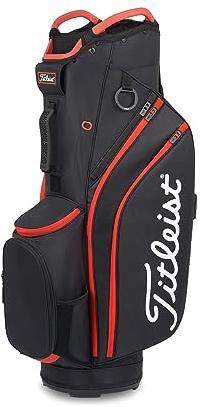 TITLEIST CART 14 Tasche schwarz/rot