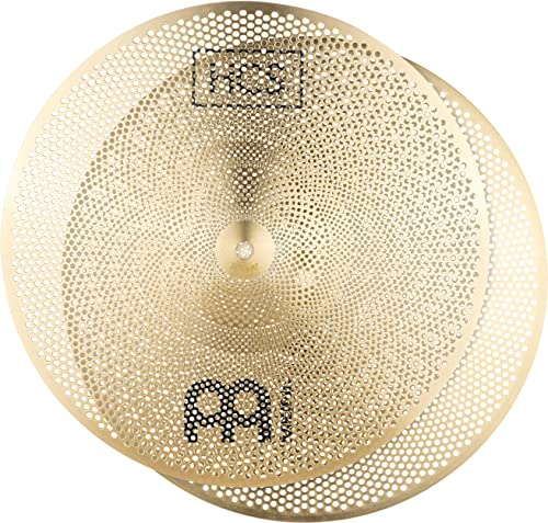 Meinl Cymbals Practice HCS Hihat – 14 Zoll (Video) Schlagzeug Becken Paar (35,56cm) – mit geringer Lautstärke – Messing – traditionelles Finish (P-HCS14H)