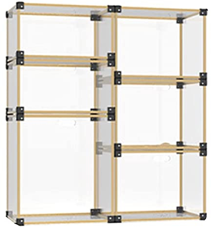 Transparente Acryl-Regale Vitrine Aus Acryl, Stapelbare Sammlerstücke, Staubdichtes Organizer-Ausstellungsregal, Herausnehmbare Würfel-Arbeitsplattenbox For Zuhause, Büro, Spielzeug, Modelle, Autos, A