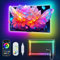 Daymeet LED Backlights, 9.8FT RGB Music Sync Lights for 32-60 Inch TV Behind, Rainbow Color With Remote APP Control USB Strip Lights for Room Xmas Decor