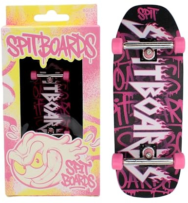 SPITBOARDS 34 mm fingerboard Oldschool Cruiser Pro komplett uppsättning, förmonterad 5 lager trä, per lastbil, mjuk uretan 60D bärhjul, verklig användning grafik, lasered foam tape tung metall