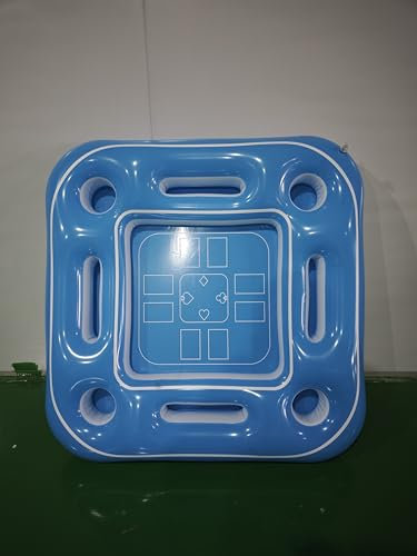 Mostop Grande table de jeux flottante pour piscine, accessoires de piscine, jacuzzi, support de nourriture, boissons, conteneurs refroidisseurs pour fête d'été, intérieur ou extérieur, plage, piscine