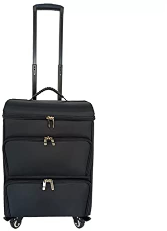 IYUESQ Trousse de Maquillage Professionnelle à tiroirs, Valise Pilote, Valise de beauté, Chariot de Voyage, Valise de Coiffure, Chariot à cosmétiques, Valise à cosmétiques sur roulettes e