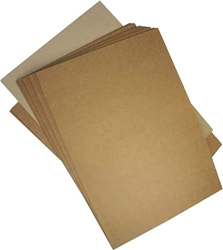 Netuno 50x Sand-Braun Kraftkarton DIN A4 210 x 297 mm 250g Natur-Karton Karten Natur Papier für Einladungen Retro Vintage zum Basteln Einladungskarten Hochzeit Geburtstag Weihnachten