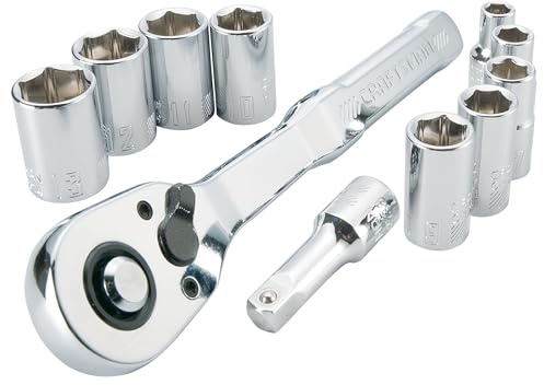 CRAFTSMAN Mechanics Tool Set, Metric, 1/4 Inch Drive, 11 Piece (CMMT34871)