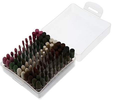 MAGICLULU 100 Piezas Cabezas de Abrasivas Herramientas de Eliminación Accesorios Esmerilado Eficientes y Duraderos