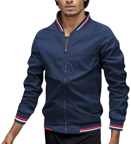 Giacca Impermeabile da Uomo, Giacchetto Estivo Uomo, Cappotto Antipioggia Leggero Giacca a Guscio Traspirante E Antivento per Viaggiare Softshell All'aperto Giacca Antipioggia Giacca da Trekking