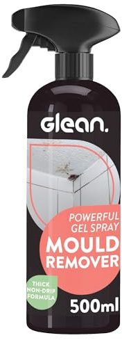 GLEAN Mould Remover Gel Spray | 500ml | Black Mould And Mildew Remover | Ideal For Bathroom, Kitchen, Fabric and Curtain Needs | Mold Killer Spray | Cleaner For Walls