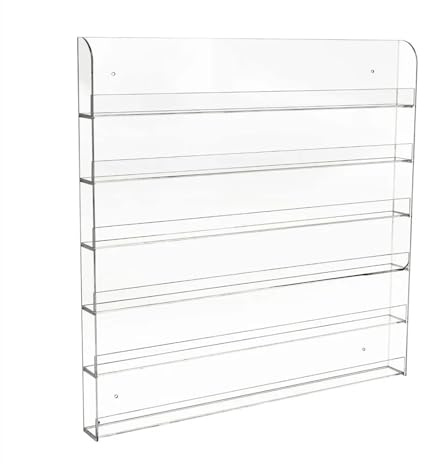 XIUsheUA Espositore for Smalto da Parete, Organizer for Smalto a 6 Strati, scaffale Trasparente for Oli Essenziali per Manicure, Salone di Bellezza