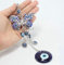 Türkisches blaues Auge Evil Eye Amulett Wandbehang Metall Schmetterling,Türkisches Auge Evil Eye Ornament Amulett Startseite Butterfly Anhänger
