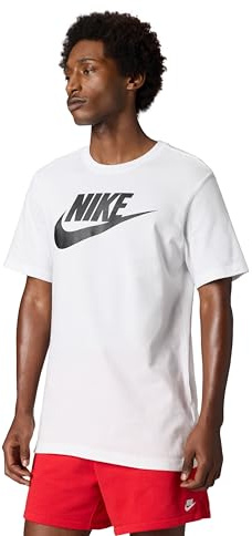 Nike Tee Icon Futura, Maglietta Uomo, bianco (White/Black), 2XL