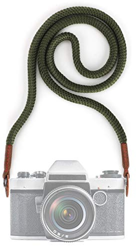 Correa de Cámara, Correa de Hombro para Cámara y Videocámara, Strap de Algodón Suave Ajustable al Hombro y Cuello para Cámaras DSLR Nikon, Canon, Sony, Samsung, Olymplus (100CM)