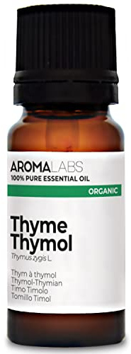 Timo al Timolo BIO (Thymus zygis CT thymol) - 10 mL - Olio Essenziale Chemiotipizzato e Certificato AB - Difese naturali & Benessere respiratorio - Aroma Labs - Made in France